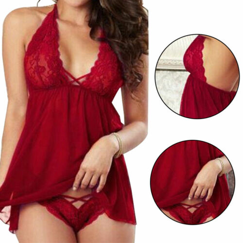 Us Sexy Lingerie Sleepwear Lace Women's Dress Underwear Babydoll Night Dress